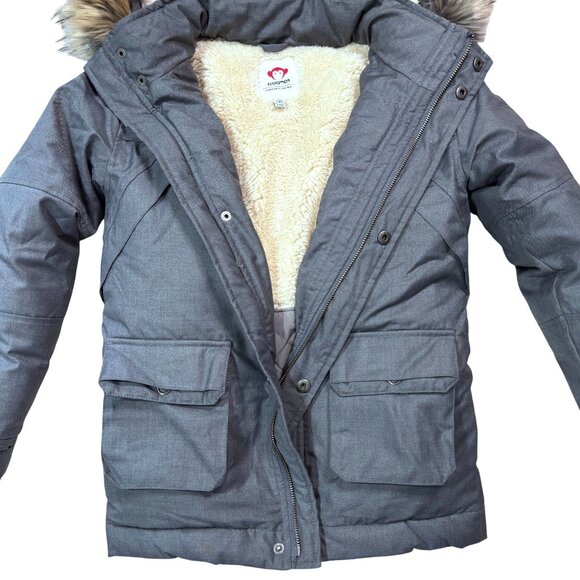 Appaman Boys Denali Faux Fur Trim Coat Sherpa lining Size 10 Grey NWOT MSRP $180 - Picture 5 of 10